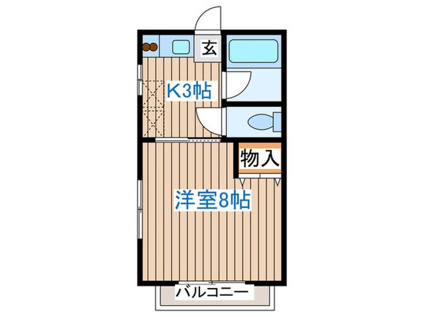 コーポグローバル多賀城の物件間取画像